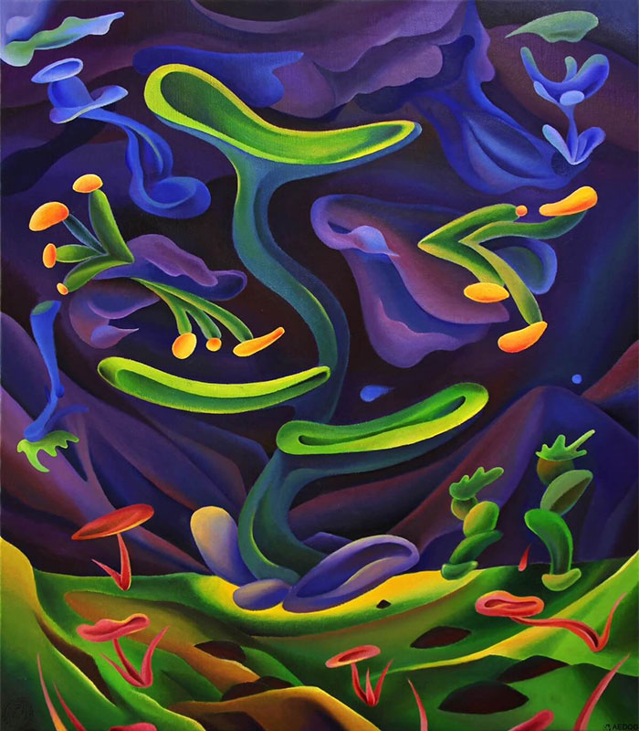 靜園情天, 2022, 油畫, 45 x 53 cm / 蕭志夫